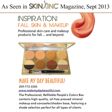 Peoples Colors Box as seen in Skin Inc Magazine Sept 2013